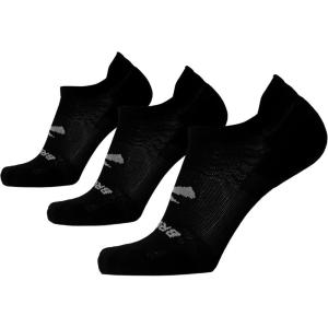imageBrooks RunIn No Show Socks I Comfort Fit Unisex Performance Running Socks 3Pack SetBlack