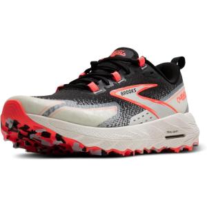 imageBrooks Womens Cascadia 18 Mountain Trail Running ShoeBlackBlue WashFlame