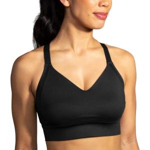 imageBrooks Womens Interlace Sports Bra for High Impact Running Workouts ampamp Sports with Maximum SupportBlack