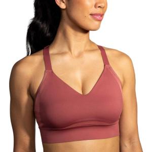 imageBrooks Womens Interlace Sports Bra for High Impact Running Workouts ampamp Sports with Maximum SupportTerracotta