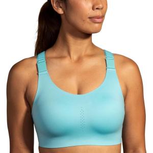 imageBrooks Womens Racerback 20 Sports Bra for High Impact Running Workouts ampamp Sports with Maximum SupportAqua