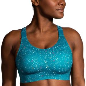 imageBrooks Womens Racerback 20 Sports Bra for High Impact Running Workouts ampamp Sports with Maximum SupportLagoon Speckle Print
