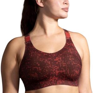 imageBrooks Womens Racerback 20 Sports Bra for High Impact Running Workouts ampamp Sports with Maximum SupportRr Glitch PrintCopper