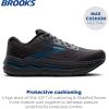 imageBrooks Mens Ghost Max 2 Neutral Running ampamp Walking ShoeEbonyCockatooBlue Sapphire