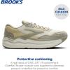 imageBrooks Mens Ghost Max 2 Neutral Running ampamp Walking ShoeLondonfogGreen HazeCoconut  Suede