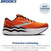 imageBrooks Mens Ghost Max 2 Neutral Running ampamp Walking ShoeOrangeOrangeBlack