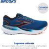 imageBrooks Mens Glycerin GTS 21 Supportive Running ShoeBlue OpalBlackNasturtium