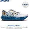 imageBrooks Mens Glycerin GTS 21 Supportive Running ShoeWhiteSapphireOrange