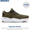 imageBrooks Mens Glycerin Stealthfit 21 Neutral Running ShoeGreenBlackWhite