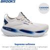 imageBrooks Mens Glycerin Stealthfit 21 Neutral Running ShoeWhiteMarshmallowBlue