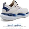 imageBrooks Mens Glycerin Stealthfit 21 Neutral Running ShoeWhiteMarshmallowBlue