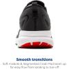 imageBrooks Mens Trace 3 Neutral Running ShoeEbonyFiery RedWhite
