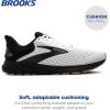 imageBrooks Mens Anthem 6 Neutral Running ShoeWhiteBlackTan