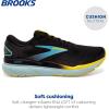 imageBrooks Mens Ghost 16 Neutral Running ShoeBlackForged IronBlue