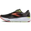 imageBrooks Mens Ghost 16 Neutral Running ShoeBlackMandarin RedGreen
