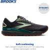 imageBrooks Mens Ghost 16 Neutral Running ShoeBlackened PearlJune BugGreen