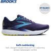 imageBrooks Mens Ghost 16 Neutral Running ShoeBlueBonnie BlueYellow