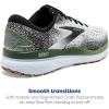 imageBrooks Mens Ghost 16 Neutral Running ShoeWhiteBlackGreen
