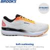 imageBrooks Mens Ghost 16 Neutral Running ShoeWhiteIllusionCoral