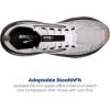 imageBrooks Mens Glycerin Stealthfit GTS 21 Supportive Running ShoeWhiteGreyBlack