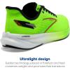 imageBrooks Mens Hyperion Neutral Running ShoeGreen GeckoRed OrangeWhite
