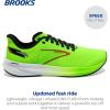 imageBrooks Mens Hyperion Neutral Running ShoeGreen GeckoRed OrangeWhite