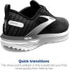 imageBrooks Mens Revel 6 Neutral Running ShoeBlackBlackened PearlWhite