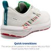 imageBrooks Mens Revel 6 Neutral Running ShoeWhiteGreenRed