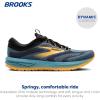imageBrooks Mens Revel 7 Neutral Running ShoeStorm BlueBlackOrange Pop