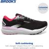 imageBrooks Womens Ghost 16 Neutral Running ShoeBlackEbonyRaspberry