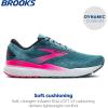 imageBrooks Womens Ghost 16 Neutral Running ShoeBluePinkMoroccan Blue