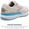 imageBrooks Womens Ghost 16 Neutral Running ShoeCoconutChateau GreyBlue