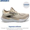 imageBrooks Womens Glycerin Stealthfit 21 Neutral Running ShoeCoconutChateau GreyBlack