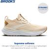 imageBrooks Womens Glycerin Stealthfit 21 Neutral Running ShoeMarshmallowCreamBiscuit