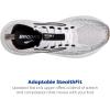 imageBrooks Womens Glycerin Stealthfit 21 Neutral Running ShoeWhiteGreyBlack