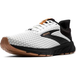 imageBrooks Mens Anthem 6 Neutral Running ShoeWhiteBlackTan