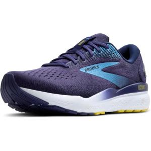 imageBrooks Mens Ghost 16 Neutral Running ShoeBlueBonnie BlueYellow