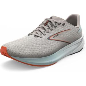 imageBrooks Mens Hyperion Neutral Running ShoeGreySkylightRed Orange
