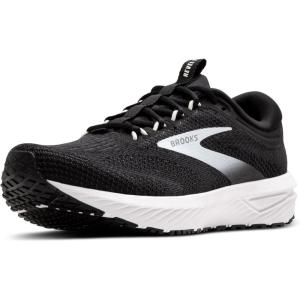 imageBrooks Mens Revel 7 Neutral Running ShoeBlackWhite