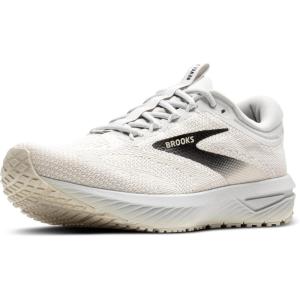 imageBrooks Mens Revel 7 Neutral Running ShoeWhitePelicanBlack