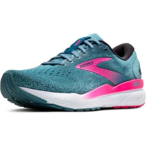 imageBrooks Womens Ghost 16 Neutral Running ShoeBluePinkMoroccan Blue