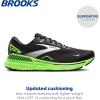 imageBrooks Mens Adrenaline GTS 23 Supportive Running ShoeBlackGreenWhite