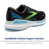 imageBrooks Mens Adrenaline GTS 23 Supportive Running ShoeBlackHawaiian OceanGreen