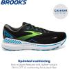 imageBrooks Mens Adrenaline GTS 23 Supportive Running ShoeBlackHawaiian OceanGreen