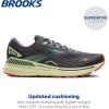 imageBrooks Mens Adrenaline GTS 23 Supportive Running ShoeEbonySmoke GreenClay