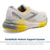 imageBrooks Mens Adrenaline GTS 23 Supportive Running ShoeWhite SandGreyCyber Yellow
