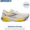imageBrooks Mens Adrenaline GTS 23 Supportive Running ShoeWhite SandGreyCyber Yellow