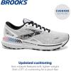 imageBrooks Mens Adrenaline GTS 23 Supportive Running ShoeWhiteBlackOrchid Bouquet