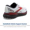 imageBrooks Mens Adrenaline GTS 23 Supportive Running ShoeWhiteBlackened PearlRed