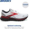 imageBrooks Mens Adrenaline GTS 23 Supportive Running ShoeWhiteBlackened PearlRed